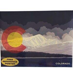 CO Flag Mountain Scene Puzzle 1000 Pieces